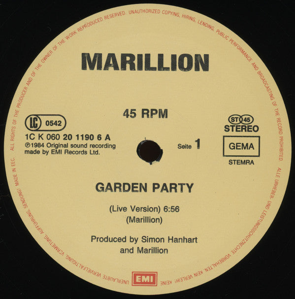 Marillion -Garden Party Live