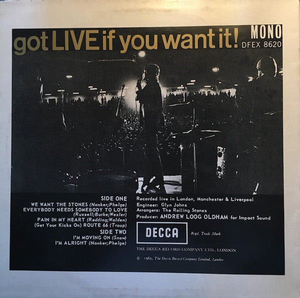 The Rolling Stones -Got Live If You Want It!