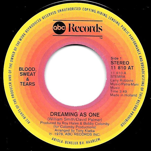 Blood, Sweat &amp; Tears* Featuring Chaka Khan - Dreaming As One