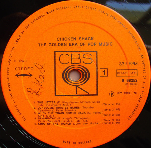 Chicken Shack -The Golden Era Of Pop Music