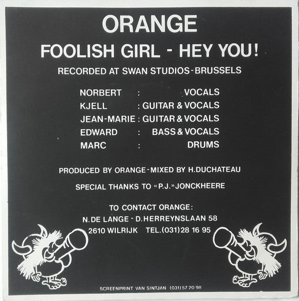 Orange (47) -Foolish Girl - Hey You!