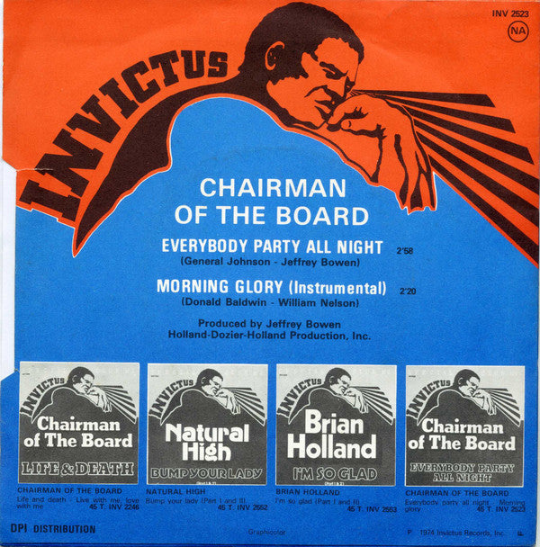 Chairman Of The Board* -Everybody Party All Night / Morning Glory (Instrumental)