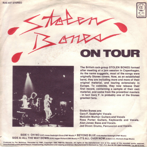 Stolen Bones -Stolen Bones On Tour