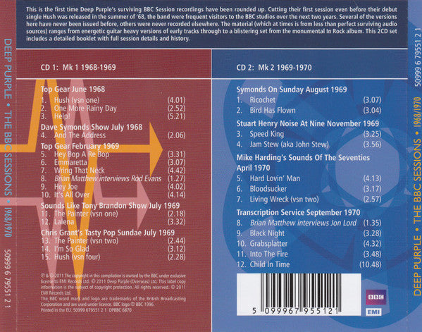 Deep Purple -The BBC Sessions 1968 - 1970
