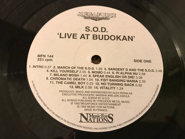 S.O.D.* -Live At Budokan