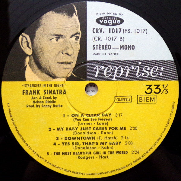Frank Sinatra Arranged And Conducted By Nelson Riddle - Strangers In The Night