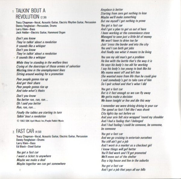Tracy Chapman -Tracy Chapman