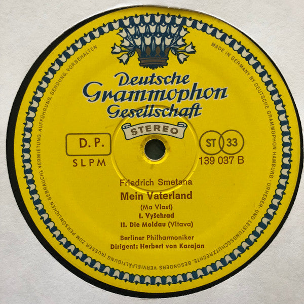 Liszt* / Smetana* - Berliner Philharmoniker, Herbert von Karajan - Les Préludes · Ungarische Rhapsodie Nr. 2 / Vyšehrad · Die Moldau