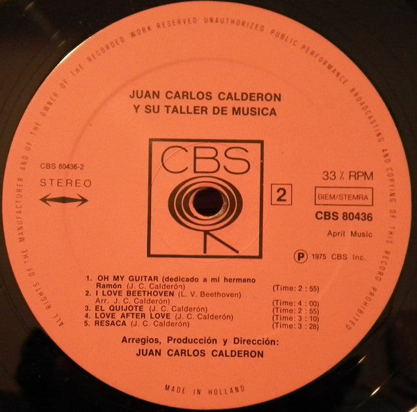 Juan Carlos Calderón Y Su Taller De Música -Juan Carlos Calderón Y Su Taller De Música