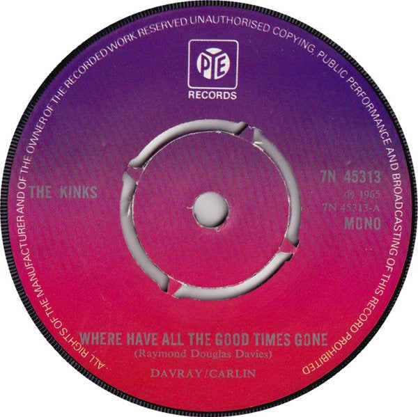 The Kinks -Where Have All The Good Times Gone
