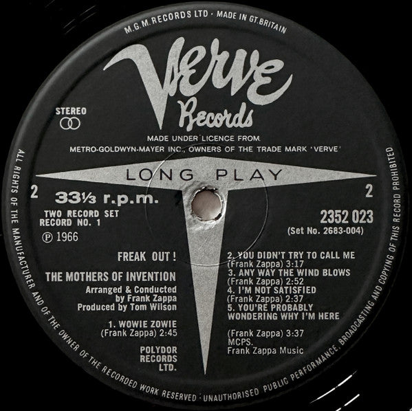 The Mothers Of Invention* -Freak Out!