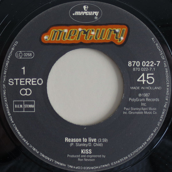 Kiss -Reason To Live