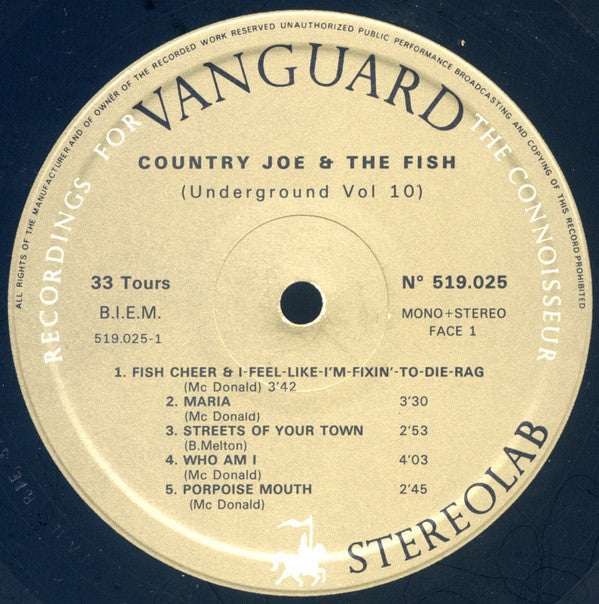 Country Joe & The Fish* -Greatest Hits