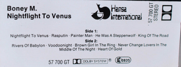Boney M. -Nightflight To Venus