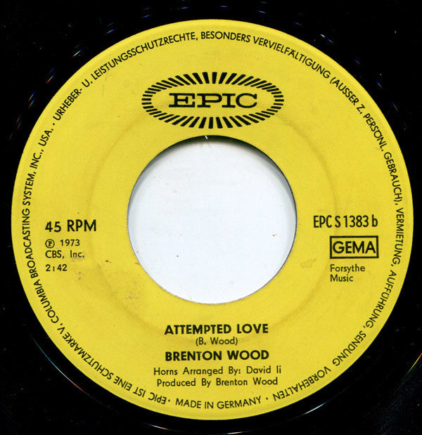 Brenton Wood -Another Saturday Night