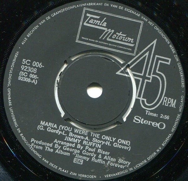 Jimmy Ruffin -Maria (You Were The Only One)