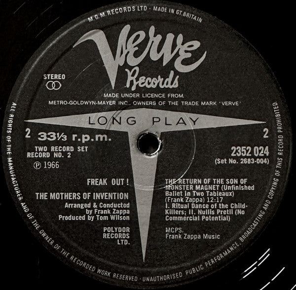 The Mothers Of Invention* -Freak Out!
