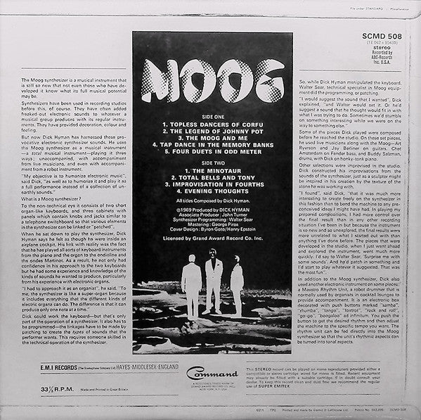 Dick Hyman -Moog - The Electric Eclectics Of Dick Hyman