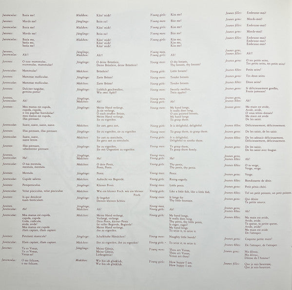 Carl Orff, Rundfunkchor* Und Rundfunk-Sinfonie-Orchester Leipzig, Herbert Kegel - Catulli Carmina