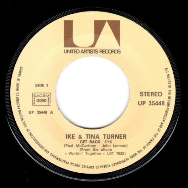 Ike & Tina Turner -Get Back / Let It Be