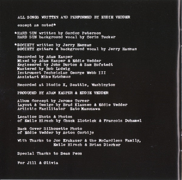 Eddie Vedder -Into The Wild (Music For The Motion Picture)
