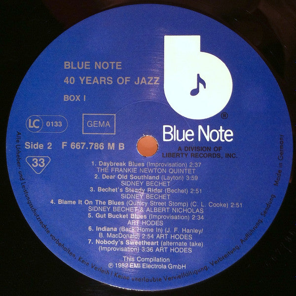 Various -40 Years Of Jazz - The Best Of Blue Note - Box 1
