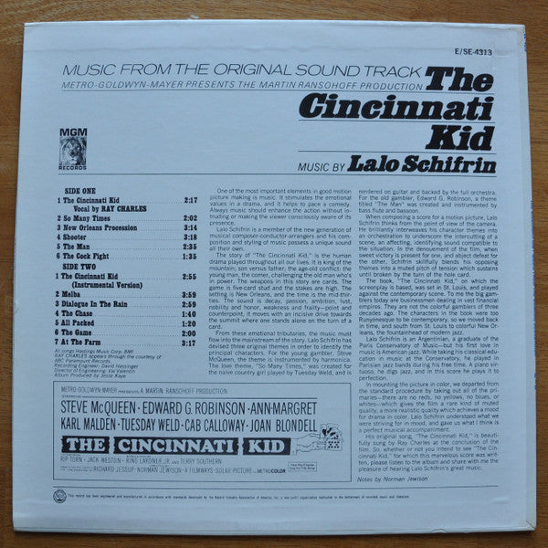 Lalo Schifrin -The Cincinnati Kid