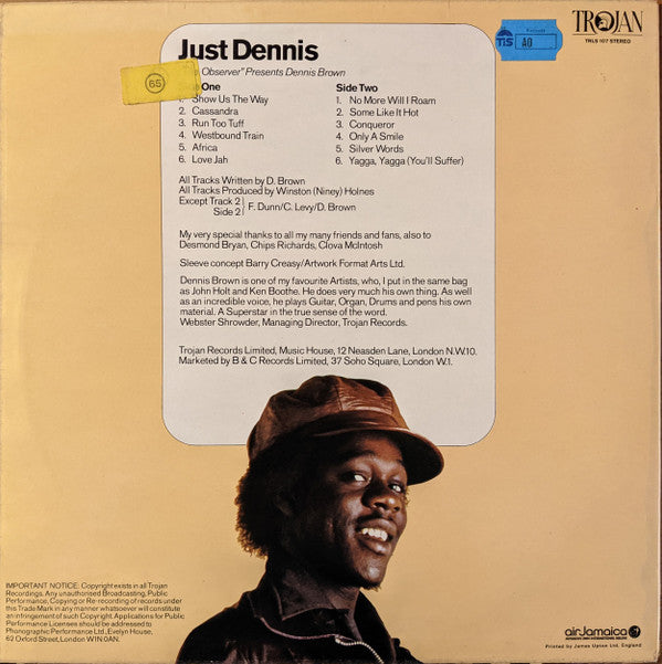 Dennis Brown -Just Dennis