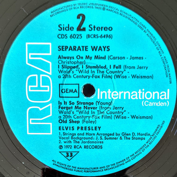 Elvis* -Separate Ways