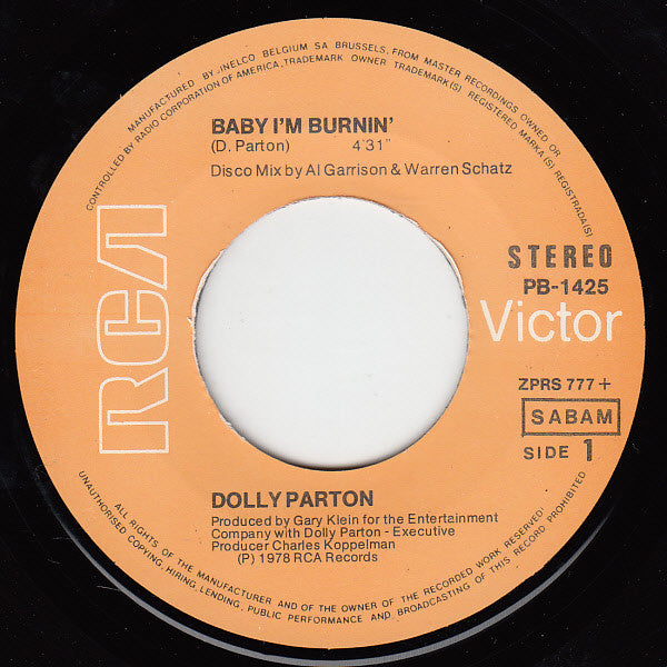 Dolly Parton -Baby I'm Burnin'