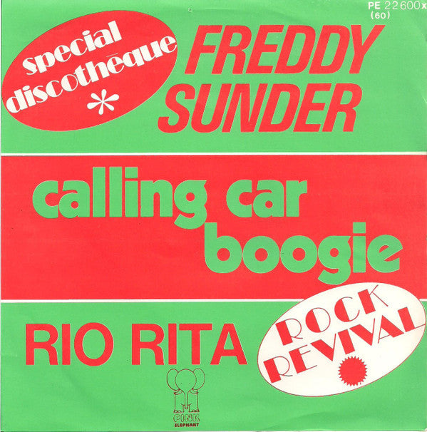 Freddy Sunder -Calling Car Boogie
