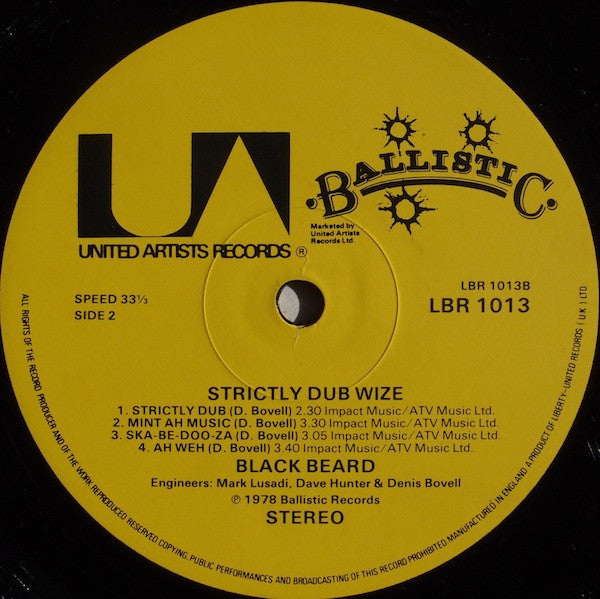 Black Beard* - Strictly Dub Wize
