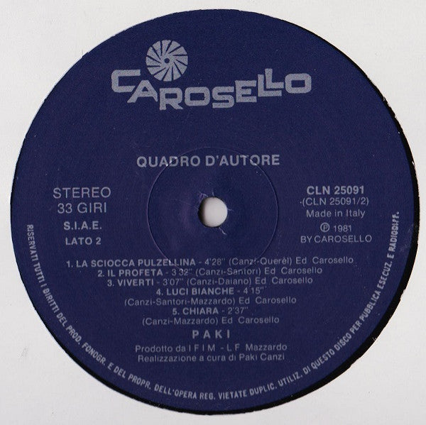 Paki (4) -Quadro D'Autore