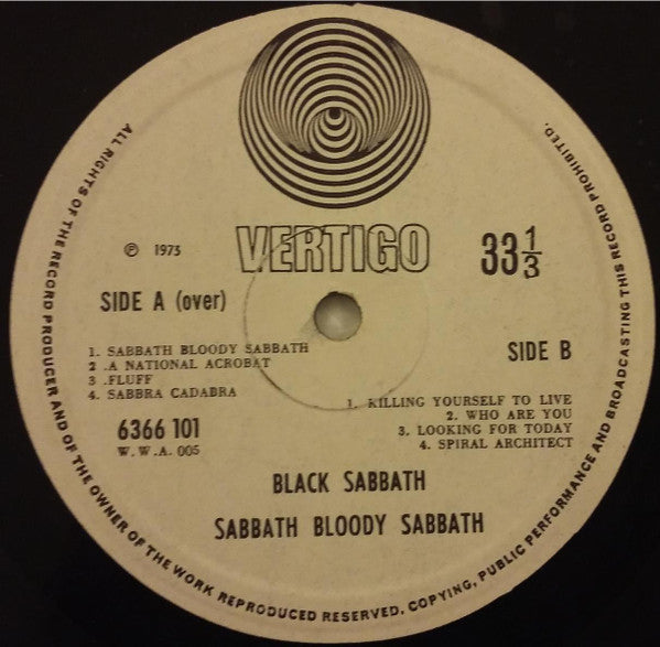 Black Sabbath -Sabbath Bloody Sabbath