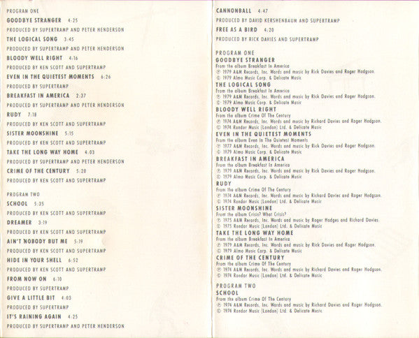 Supertramp -The Very Best Of Supertramp