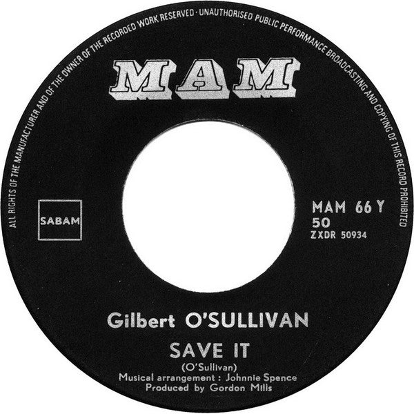 Gilbert O'Sullivan -Alone Again (Naturally)