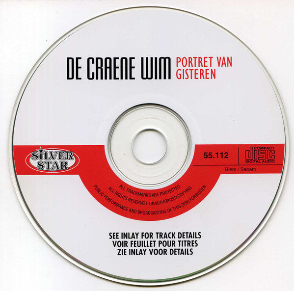 Wim De Craene -Portret Van Gisteren