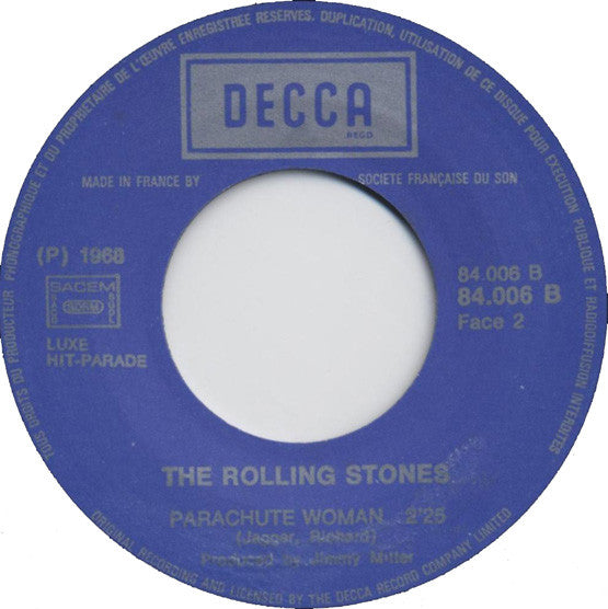 The Rolling Stones -Surprise, Surprise / Parachute Woman
