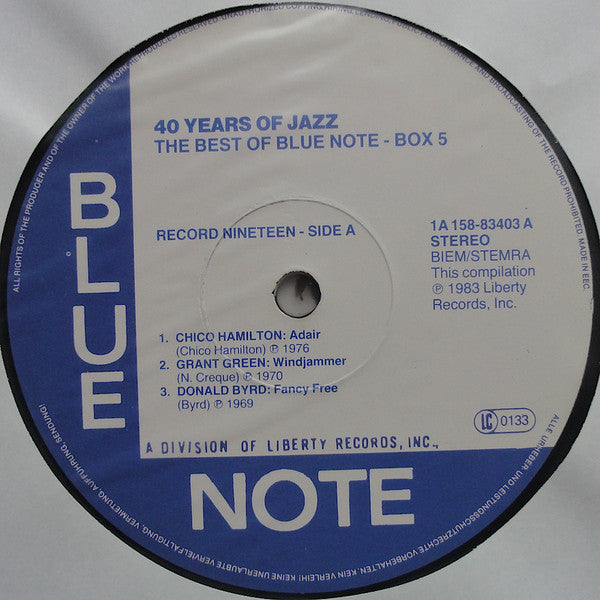 Various - 40 Years Of Jazz - The Best Of Blue Note - Box 5