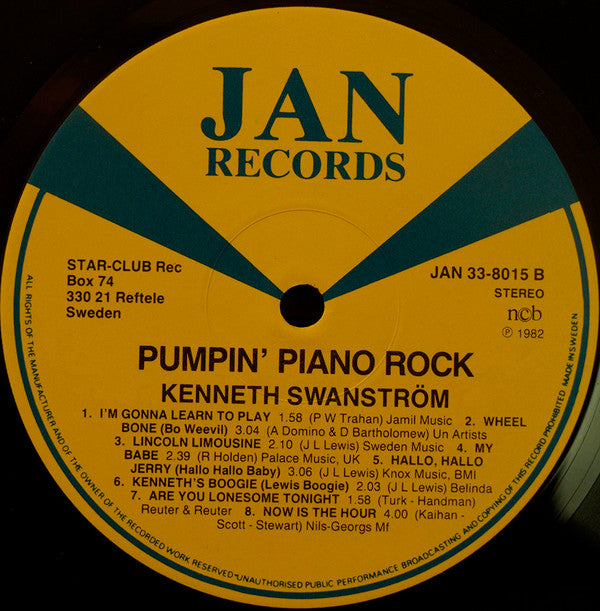 Kenneth Swanström -Pumpin' Piano Rock