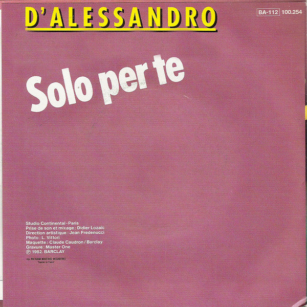 D'Alessandro* -Sarà