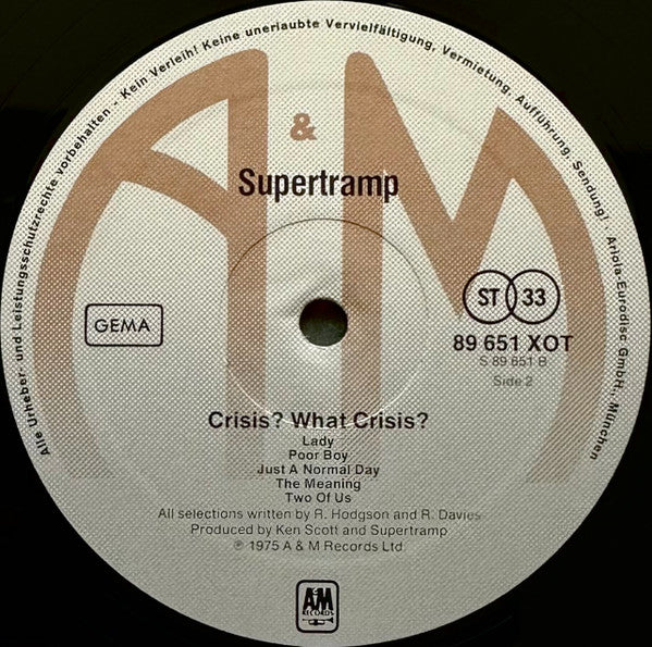 Supertramp -Crisis? What Crisis?