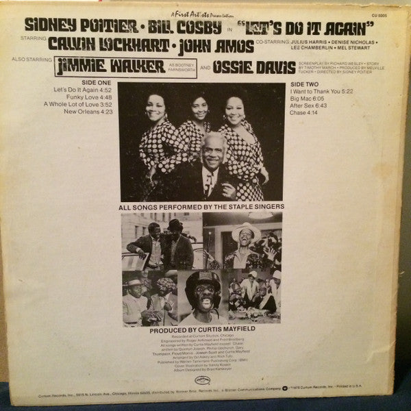 The Staple Singers ● Music By Curtis Mayfield -Let's Do It Again (Original Soundtrack)