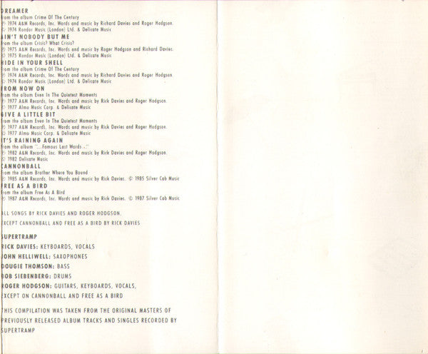 Supertramp -The Very Best Of Supertramp