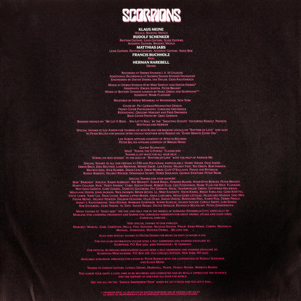 Scorpions -Savage Amusement