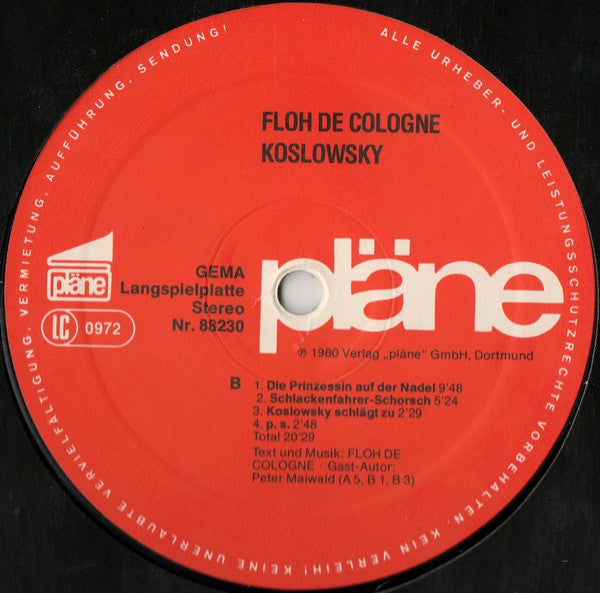 Floh De Cologne -Lieder Aus Der Rock-Oper Koslowsky