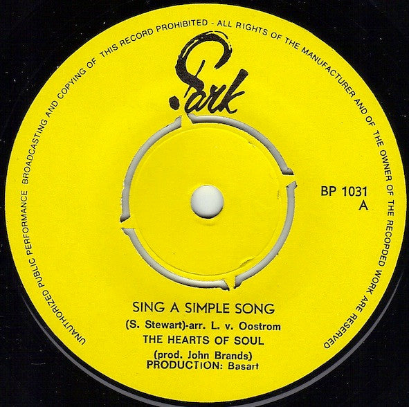 The Hearts Of Soul* -Sing A Simple Song / Dream