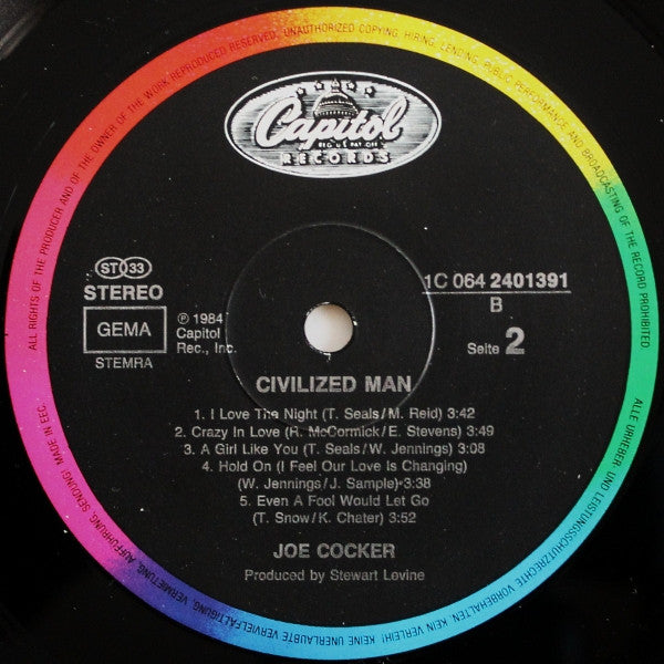 Joe Cocker -Civilized Man