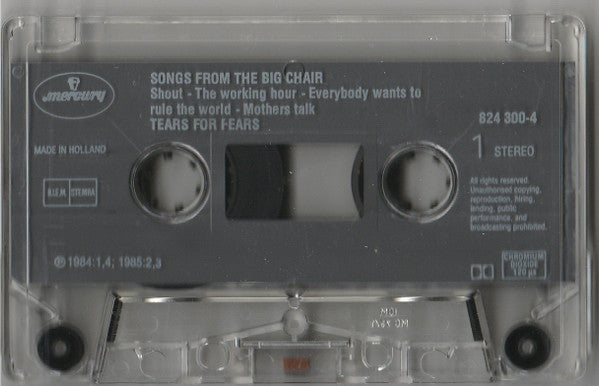 Tears For Fears -Songs From The Big Chair