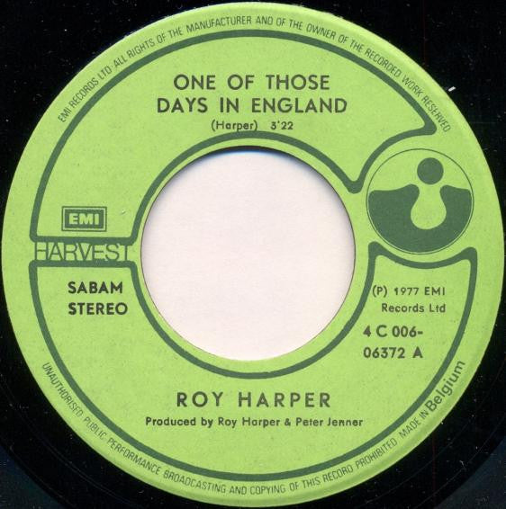 Roy Harper -One Of Those Days In England